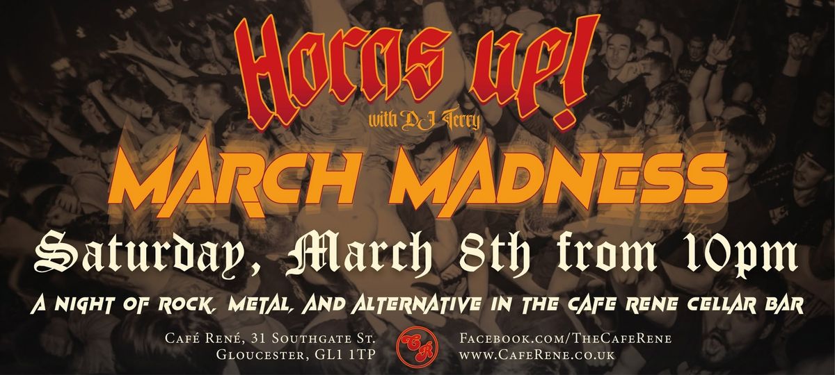 Horns Up! with DJ Terry | Rock, Metal, and Alternative in the Cellar Bar