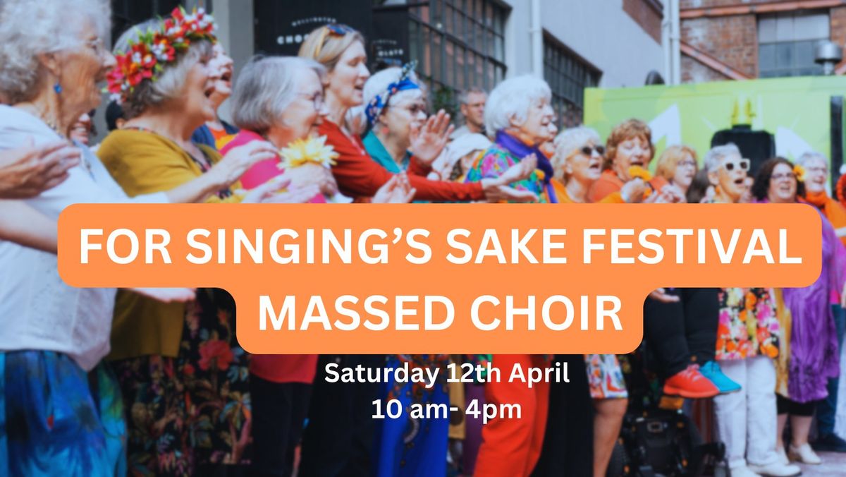 Sing in a massed choir! 