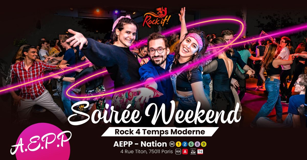 Soir\u00e9e Danse Rock 4 temps Moderne et initiation \u00e0 Nation