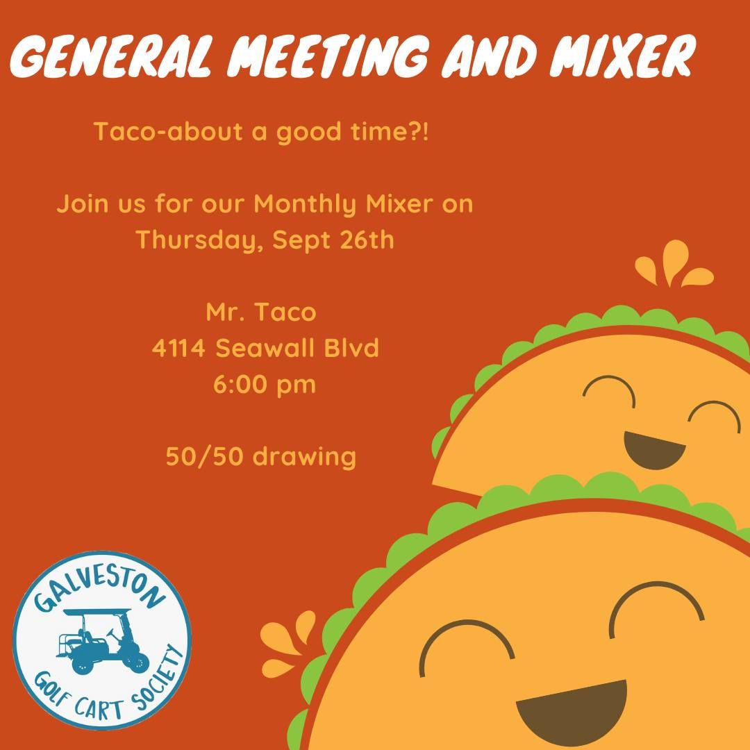 September General Meeting and Mixer