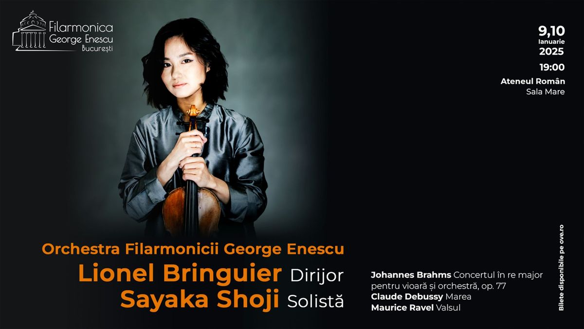 Concert simfonic. Dirijor LIONEL BRINGUIER  Solist\u0103 SAYAKA SHOJI