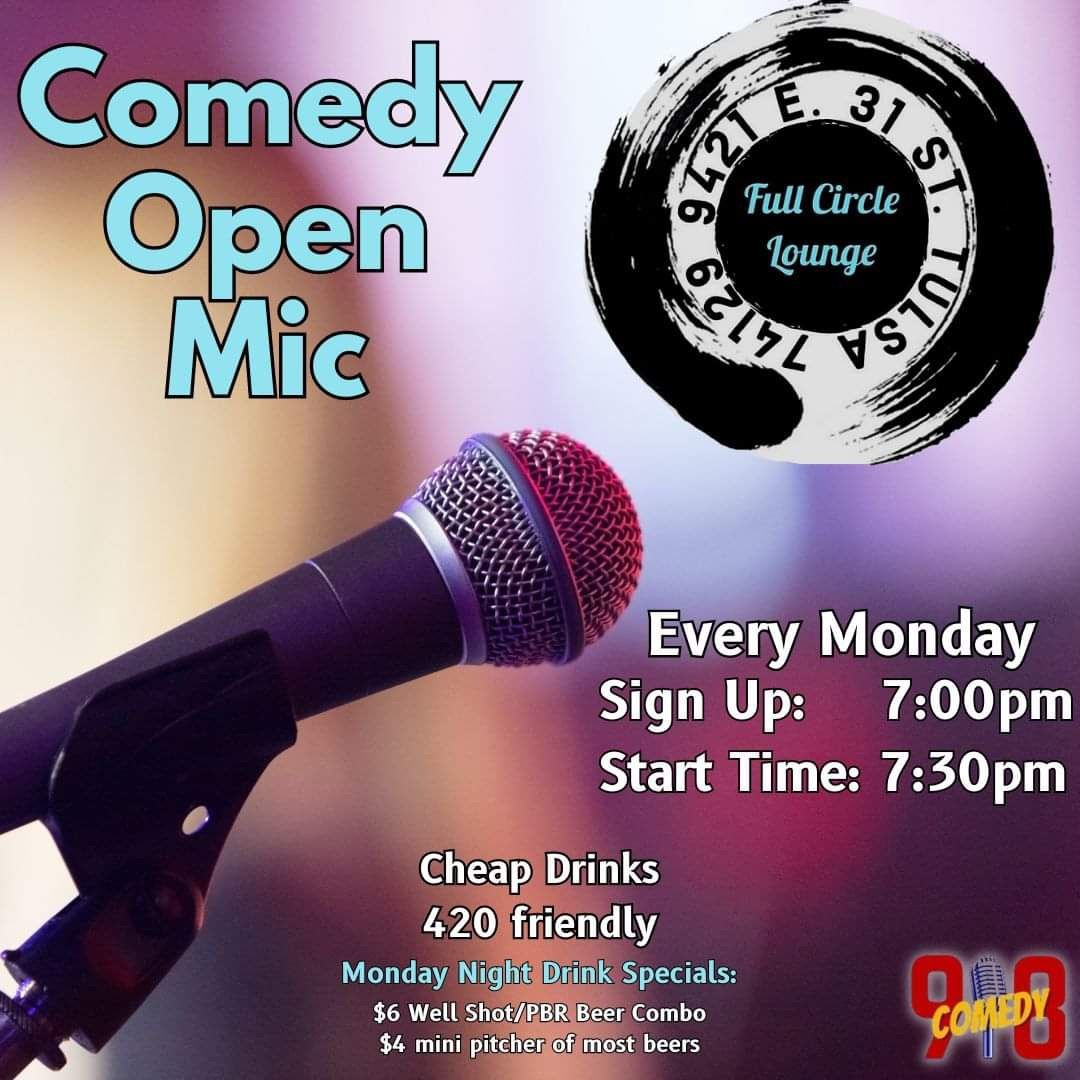 Comedy open mic on Mondays!!!