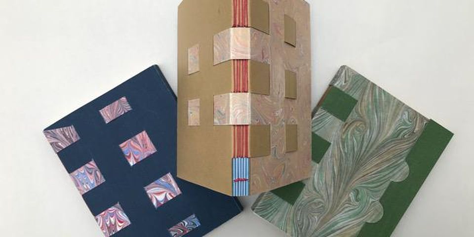 Bookbinding: A crossed structure notebook