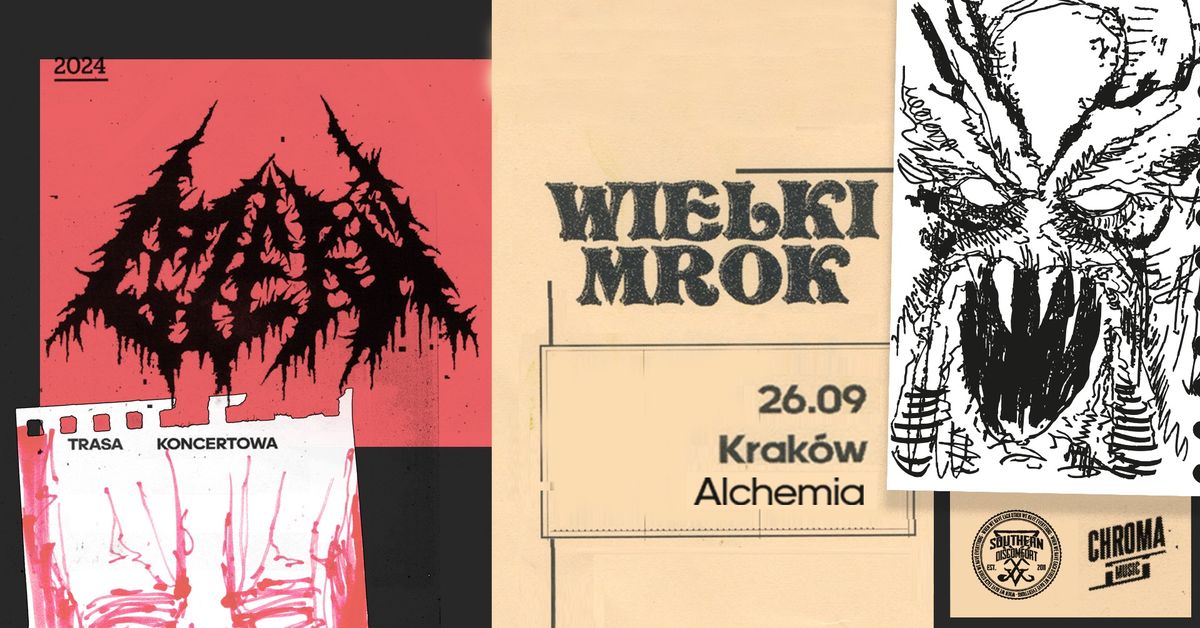 CZER\u0143 \u2022 WIELKI MROK | 26.09.24 | Alchemia, Krak\u00f3w