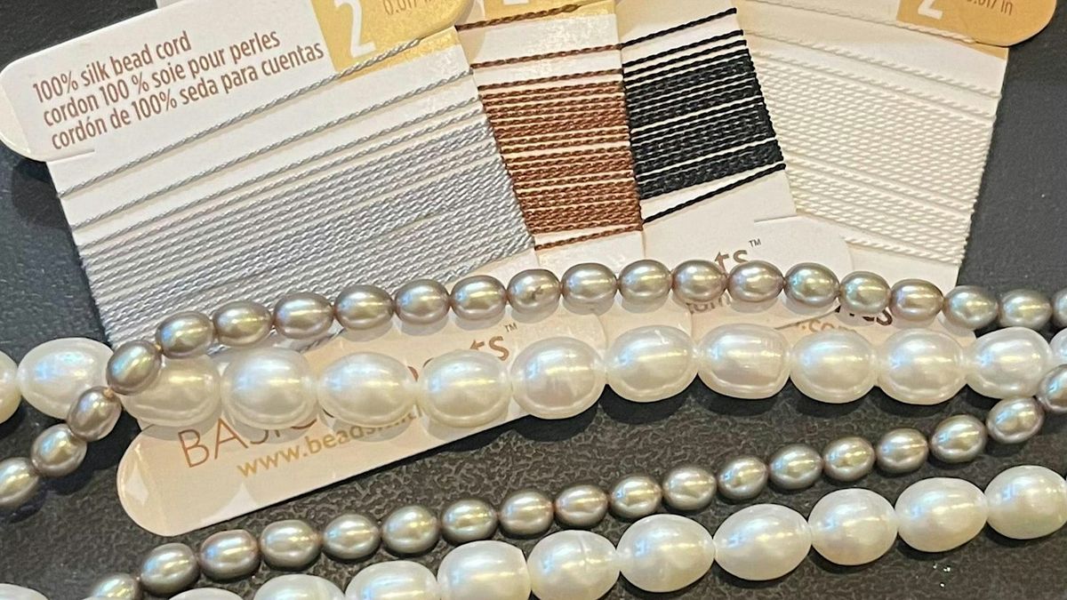 Pearl Stringing Basics - Make a knotted pearl Necklace and Bracelet