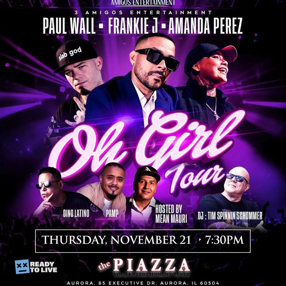 \ud83d\udd25 Oh Girl Tour FT. Paul Wall, Frankie J, & Amanda Perez