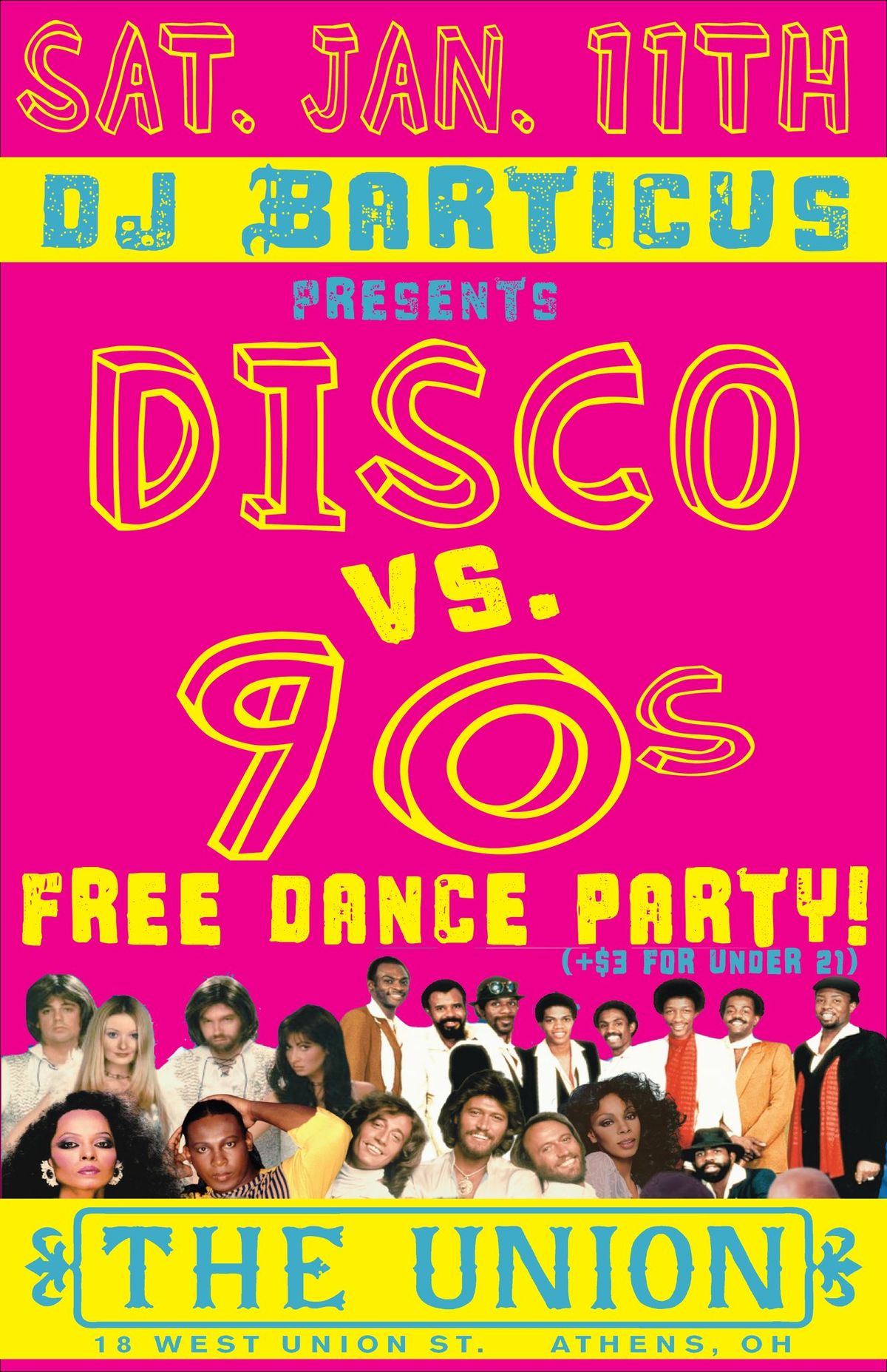 DJ Barticus presents 90s vs Disco (FREE) at The Union!