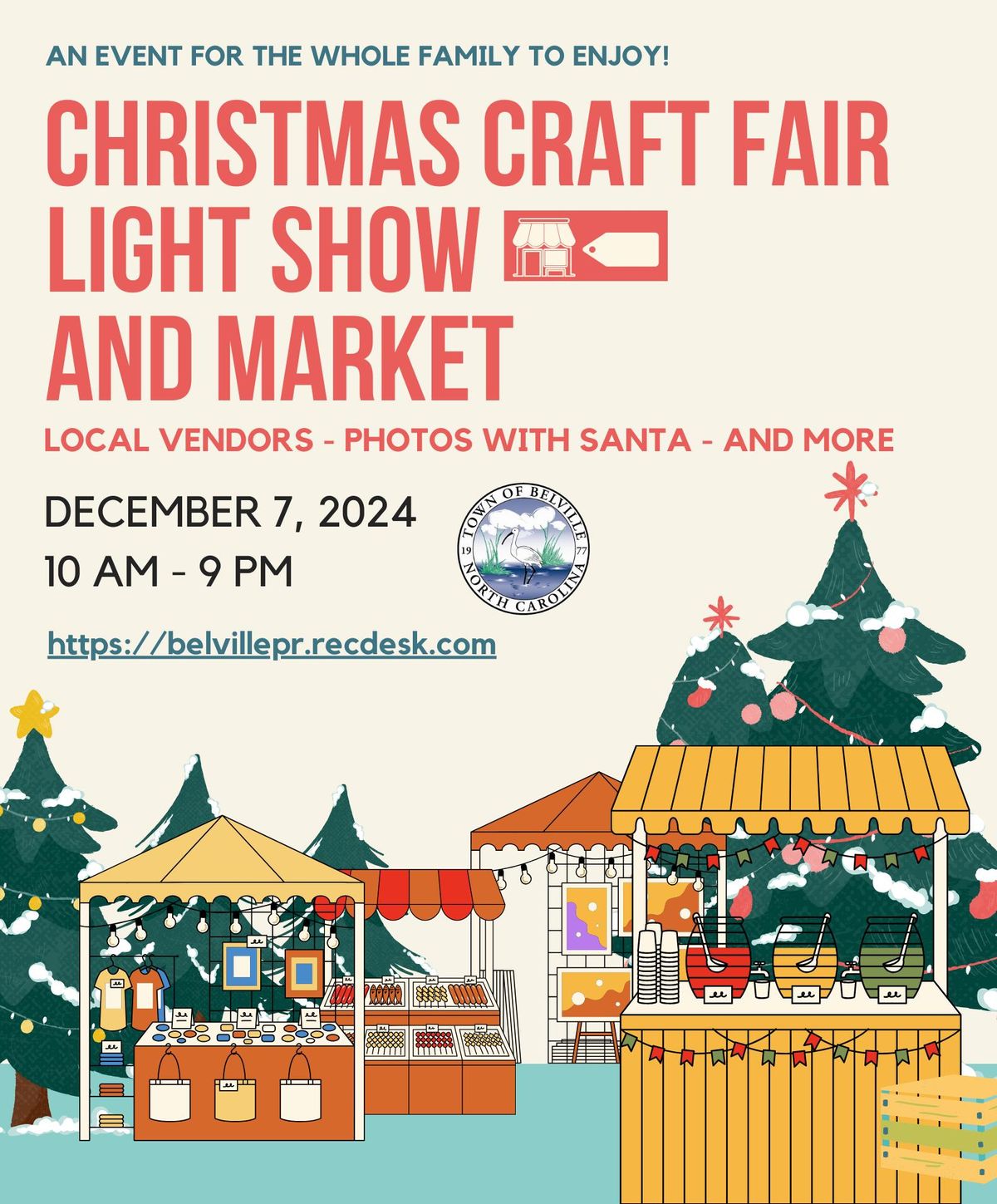 Belville Christmas Craft Fair, Light Show, and Movie