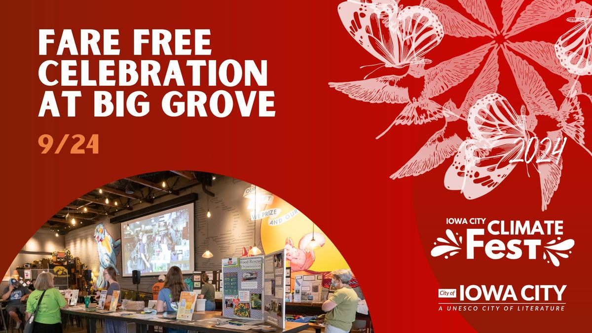 IC Climate Fest: Fare Free Celebration & Trivia at Big Grove!