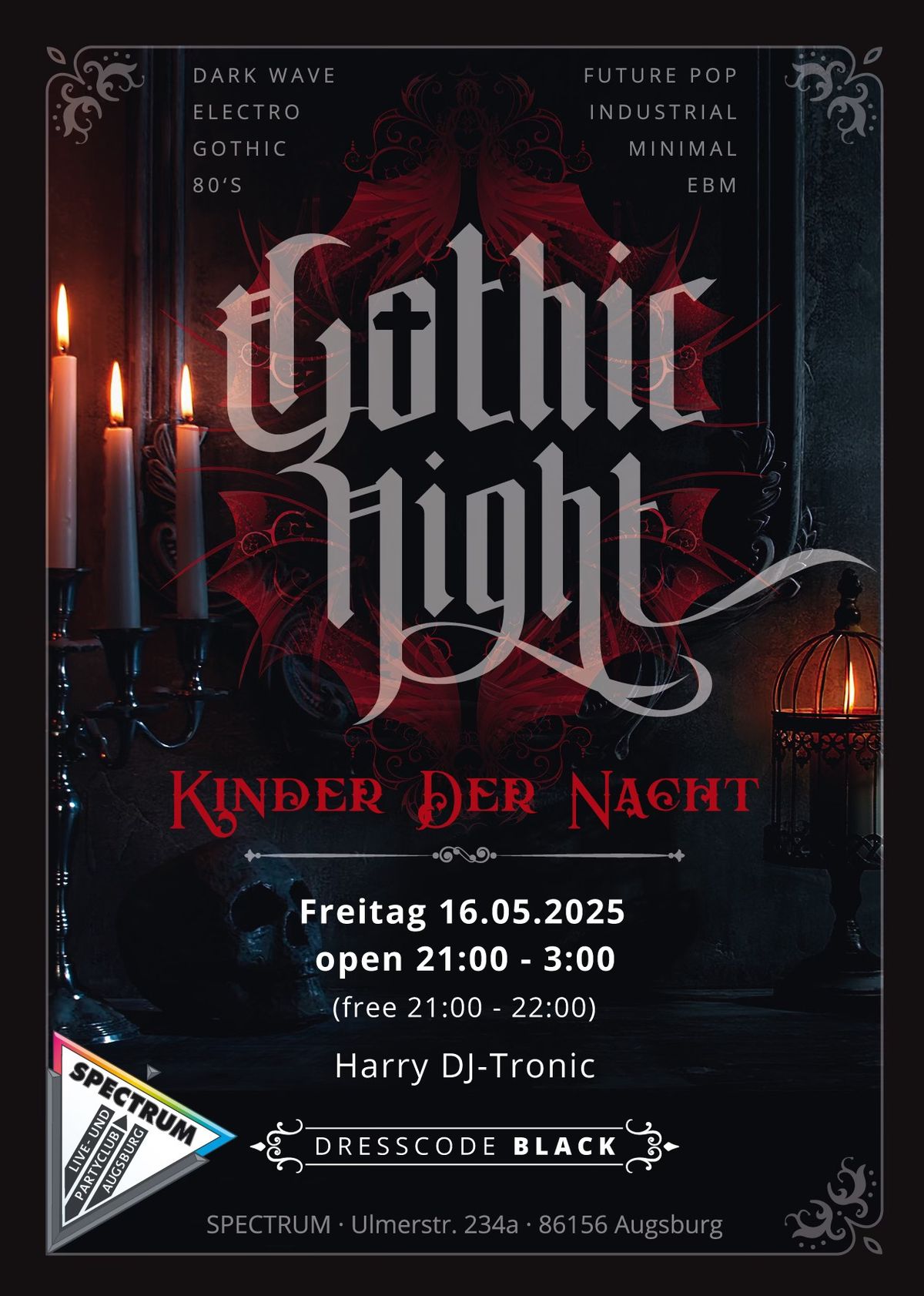 GOTHIC NIGHT mit Harry DJ-Tronic & JJ