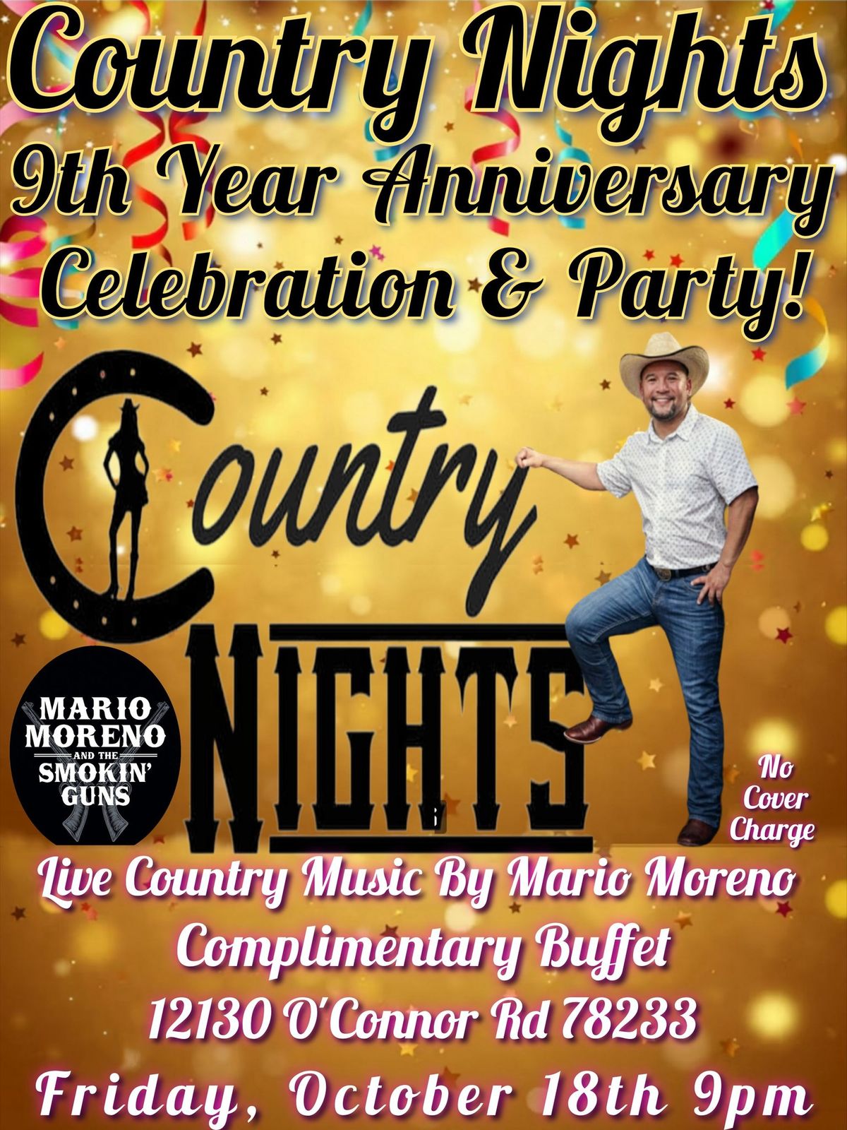 Mario Moreno Live at Country Nights 9 Year Anniversary Celebration 