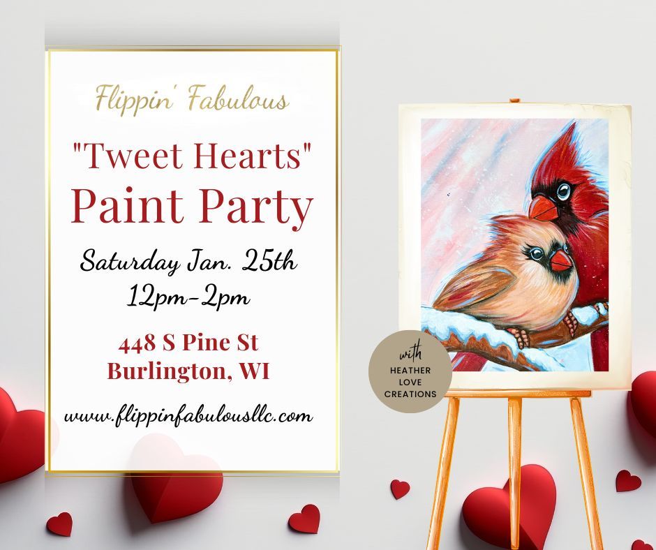 Tweet Hearts Paint Party 