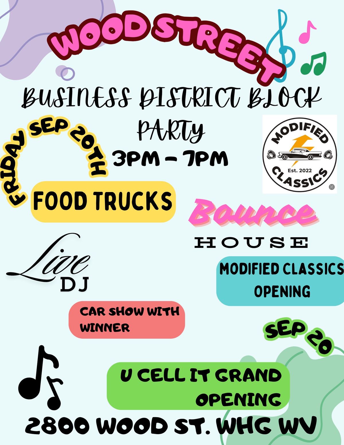 Wood Street Business District Block Party 