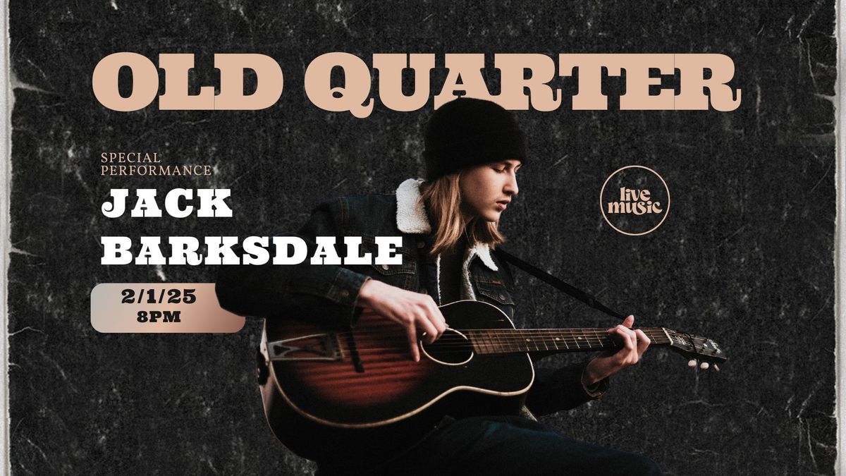 Jack Barksdale at the Old Quarter Acoustic Cafe