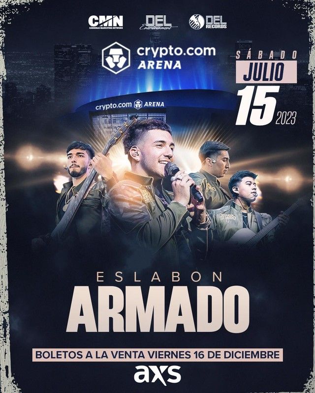 eslabon armado crypto arena