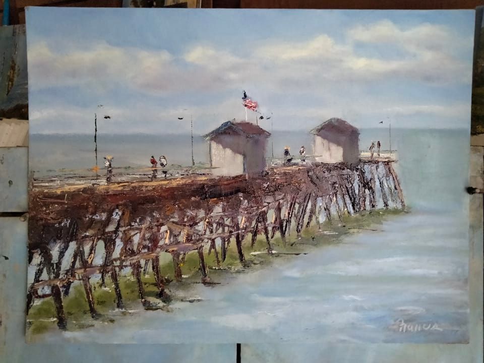 San Clemente Pier free paintout