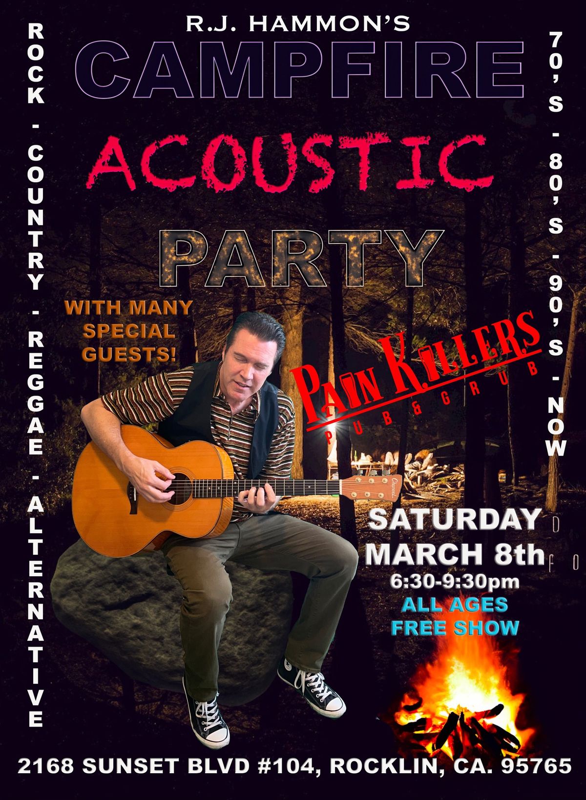 RJ Hammon & Friends Acoustic Party @ Painkillers in Rocklin, Ca.