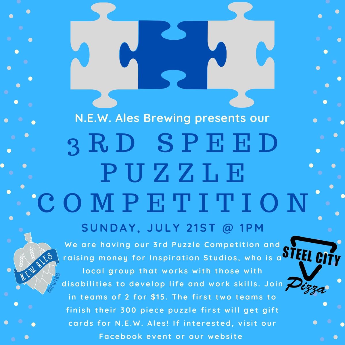 3rd Speed Puzzle Competition at NEW Ales Brewing