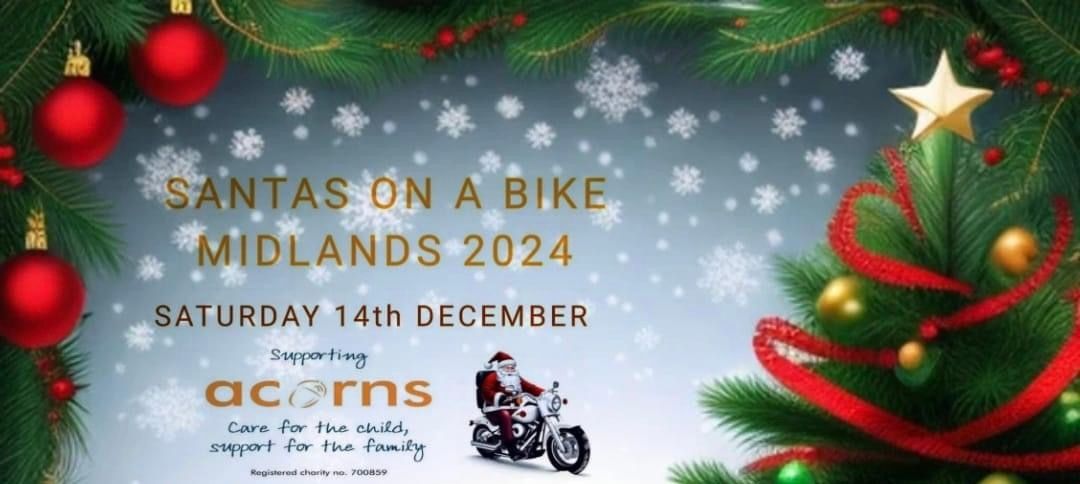 Santa\u2019s on a Bike 2024 MIDLANDS Ride to Acorns Hospice