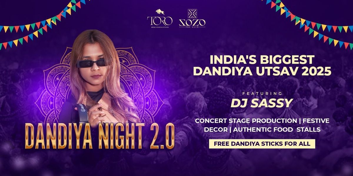 Biggest Dandiya Night 2025 ft Dj Sassy