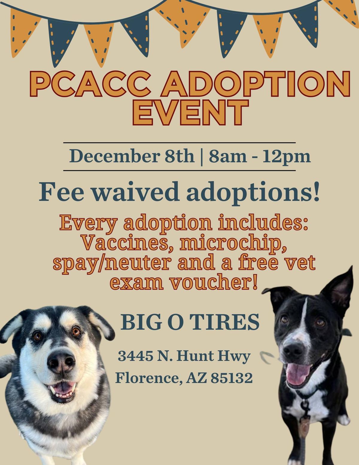 Big O Tires Fee Waived Adoption Event