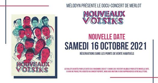 Merlot \u2022 Docu-concert : Nouveaux Voisins \u2022 Caf\u00e9 de la Danse (+ Claes)