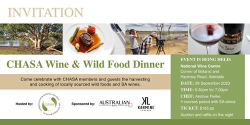  14th CHASA Wine and Wild Food Dinner