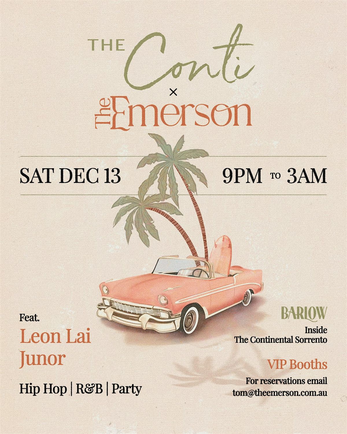 The Conti x The Emerson December 13th