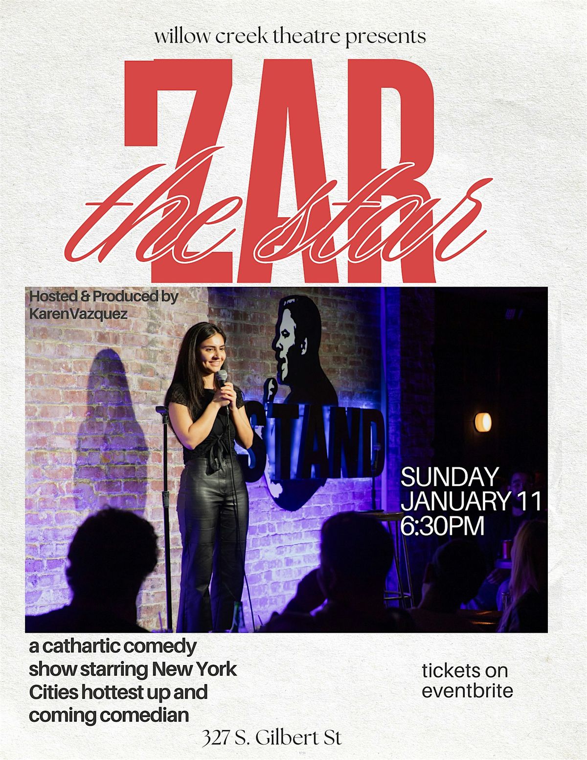 Zar The Star: A Stand-Up Comedy Performance, 327 S Gilbert St, Iowa ...