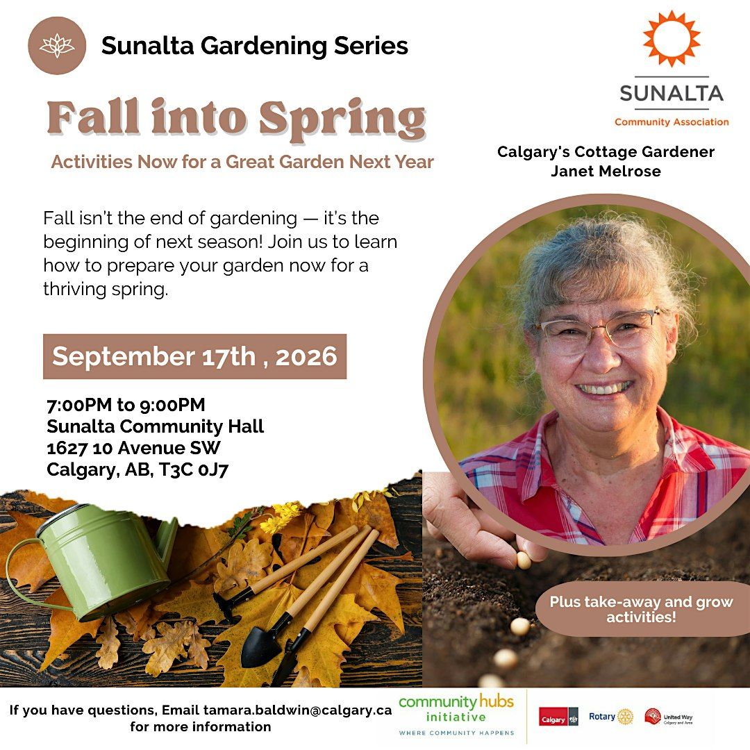Sunalta Gardening Series - Fall into Spring for a Great Garden Next Year