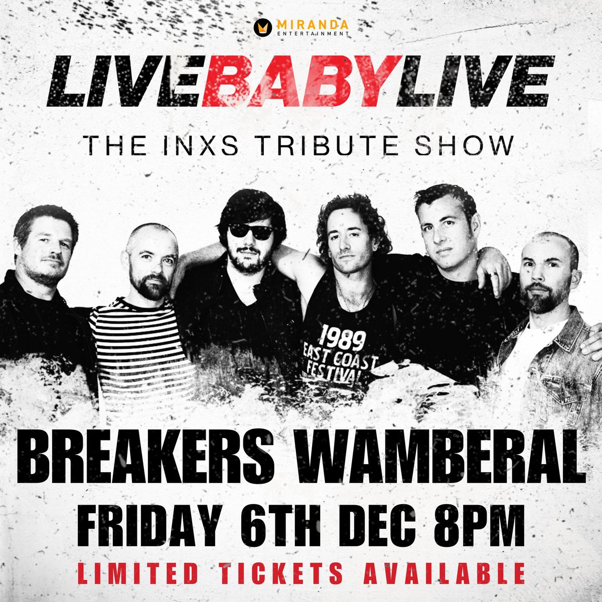 BREAKERS WAMBERAL | LIVE BABY LIVE THE INXS TRIBUTE SHOW