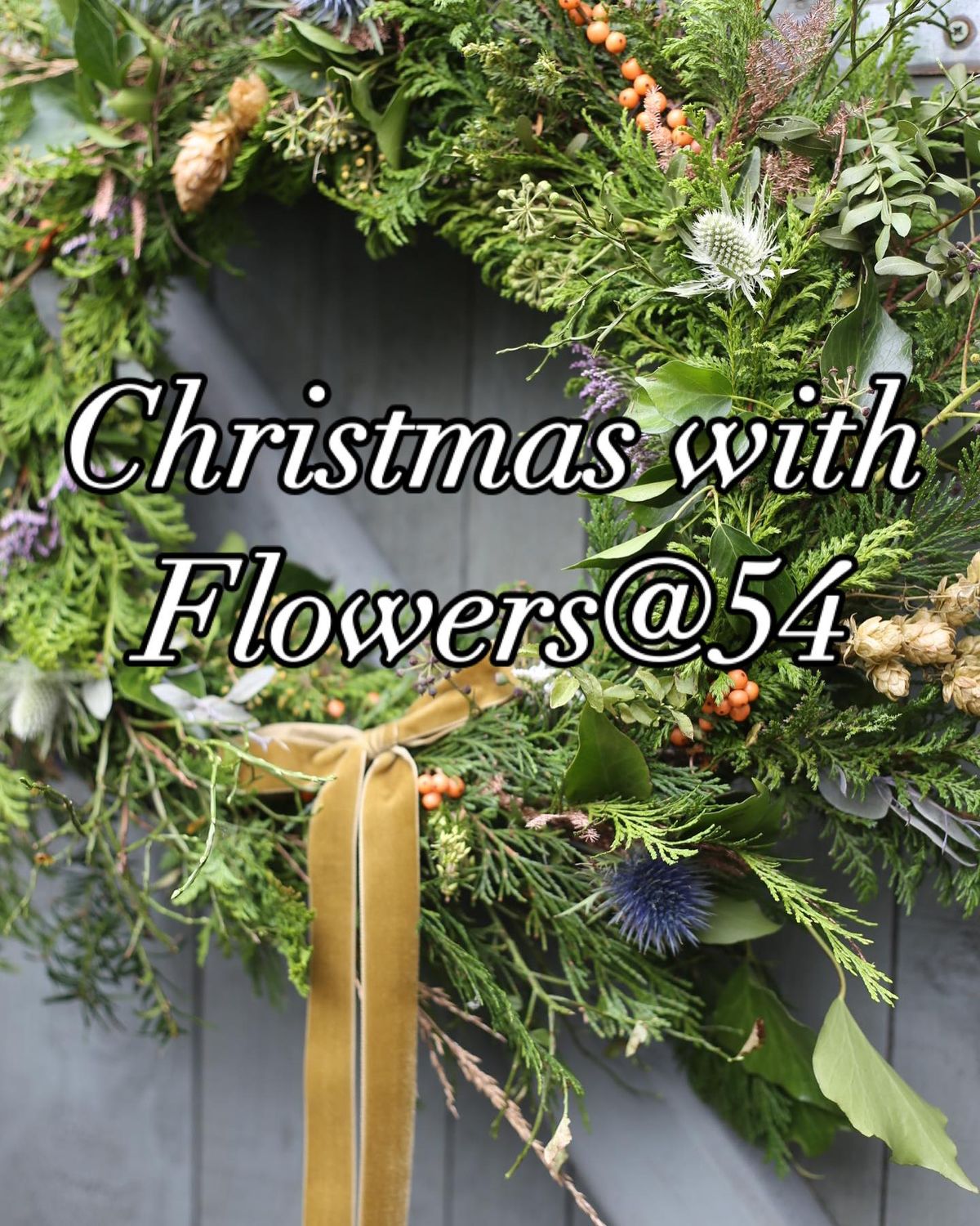 Christmas Wreath Making with Flowers@54