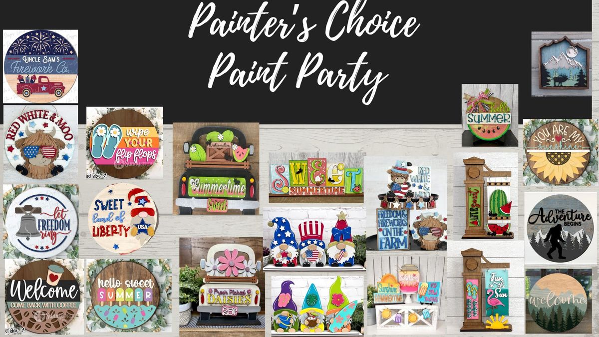 Painter's Choice Paint Party at the Ponderosa Bar and Grill in Spokane Valley, WA