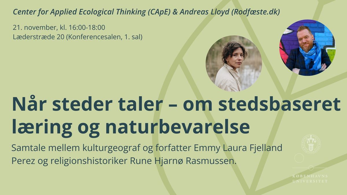 N\u00e5r steder taler \u2013 om stedsbaseret l\u00e6ring og naturbevarelse