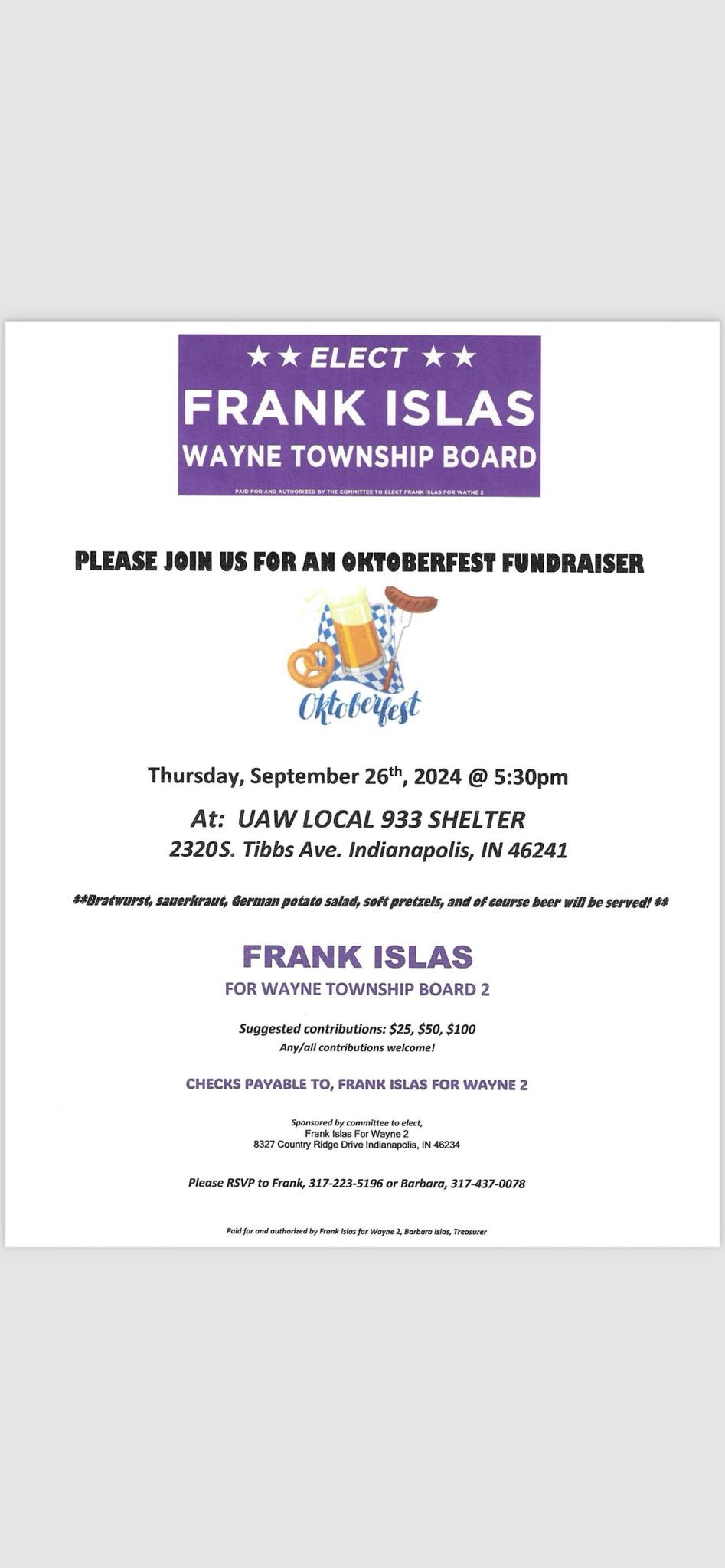 Oktoberfest Fundraiser 