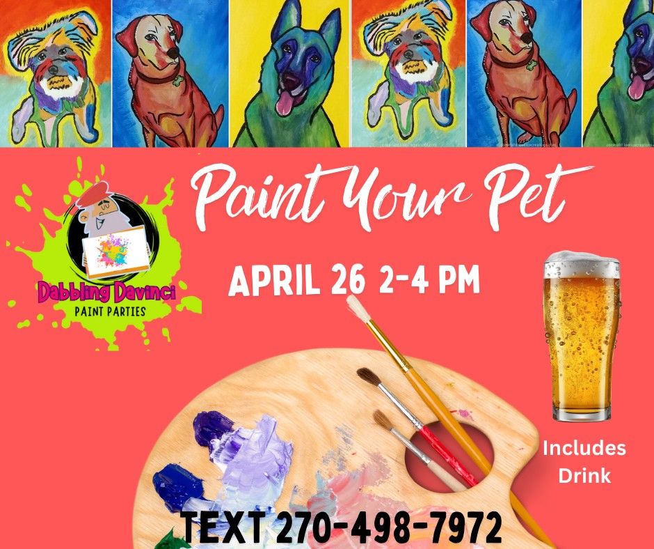 Paint Your Pet Fundraiser for the Christian County Animal Shelter