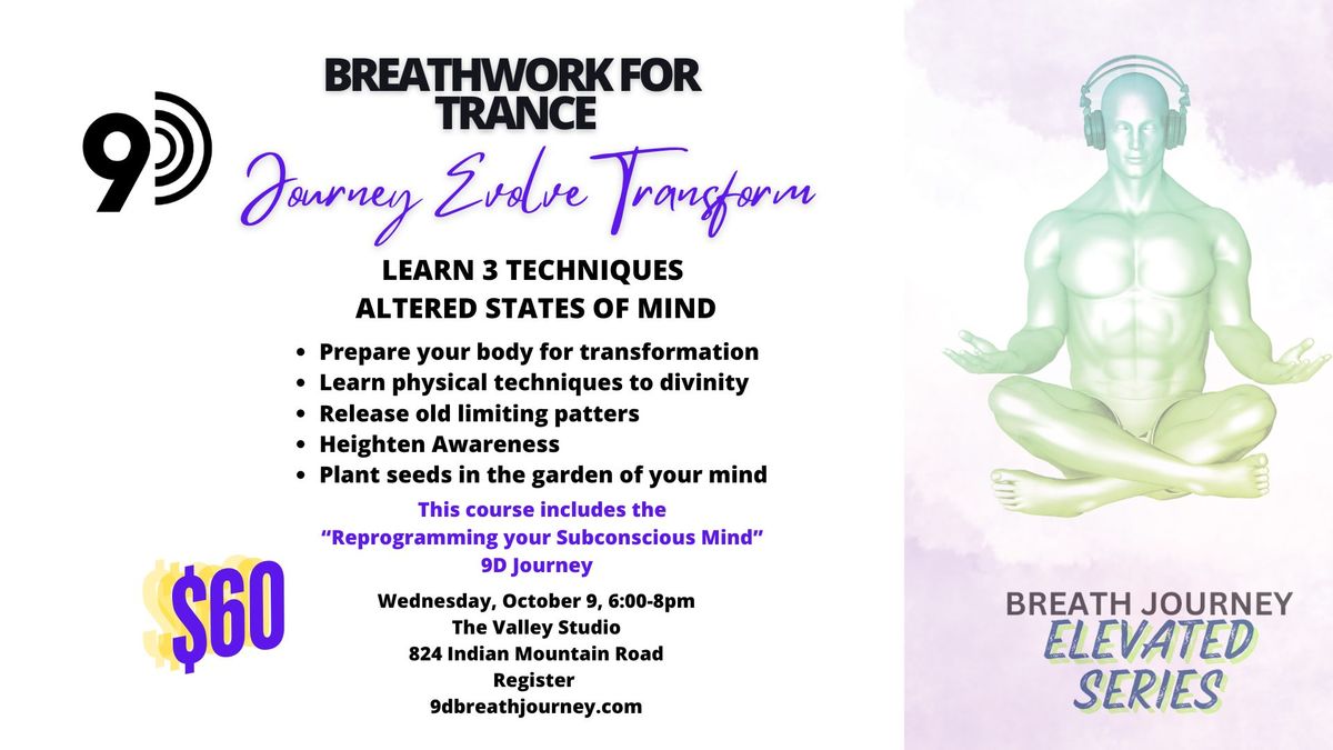 9D Breathwork Journey in Moncton at The Valley Studio - 9D Breath Journey for Inducing Trance States