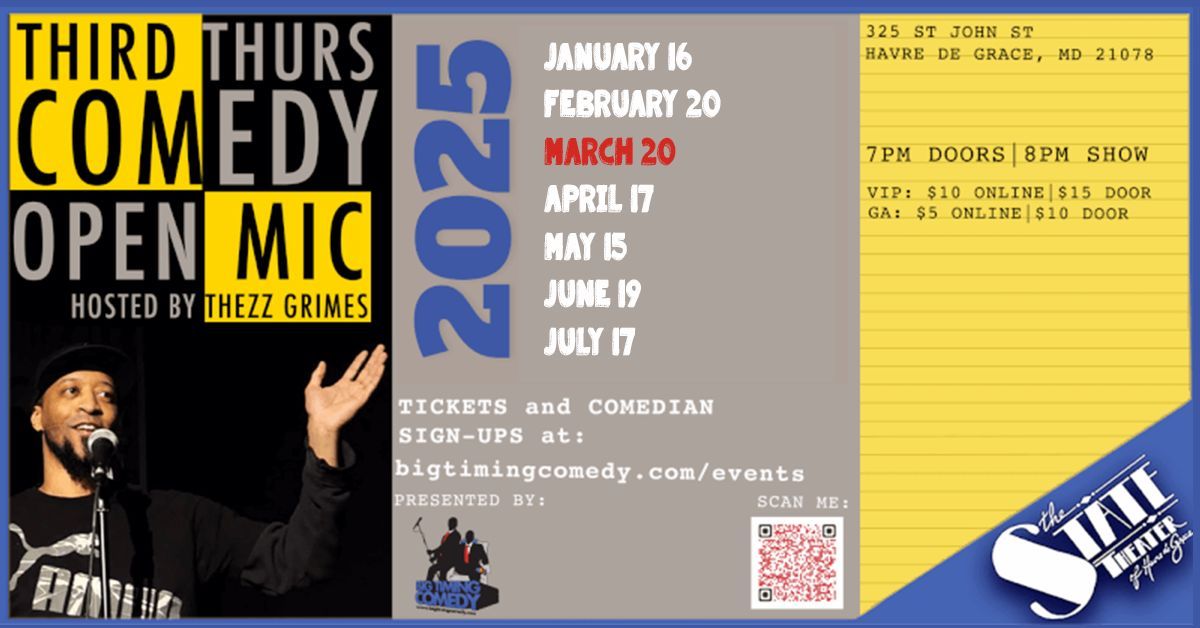 Comedy Open Mic Night - Presented by Big Timing Comedy