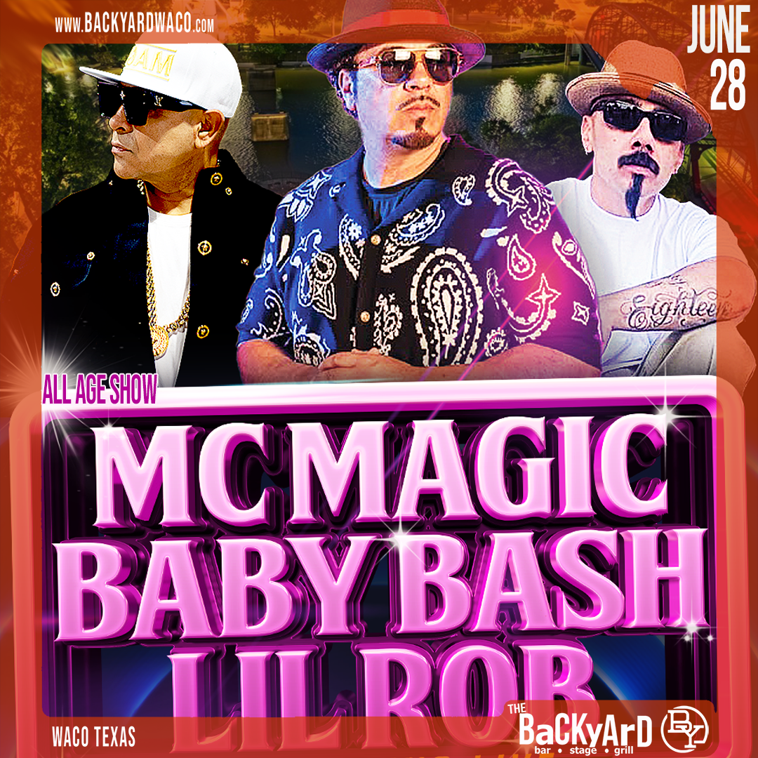 MC Magic, Baby Bash, and Lil Rob at Riverside Municipal Auditorium