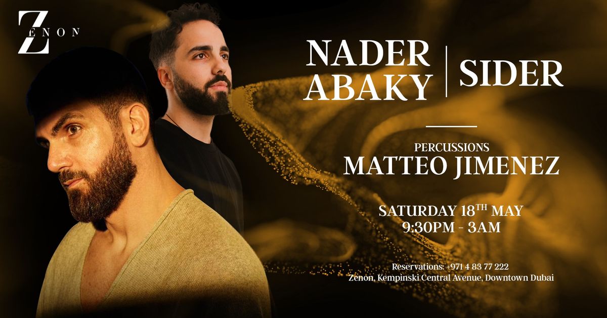 Sider and Nader Abaky live at Zenon
