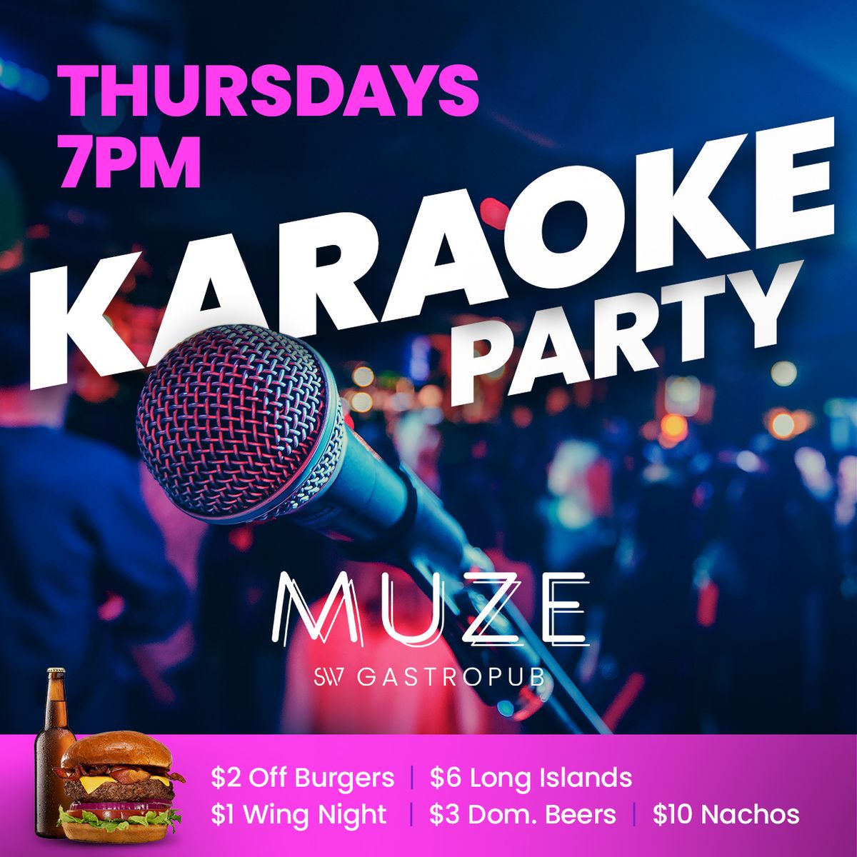 Karaoke Party! Every Thursday