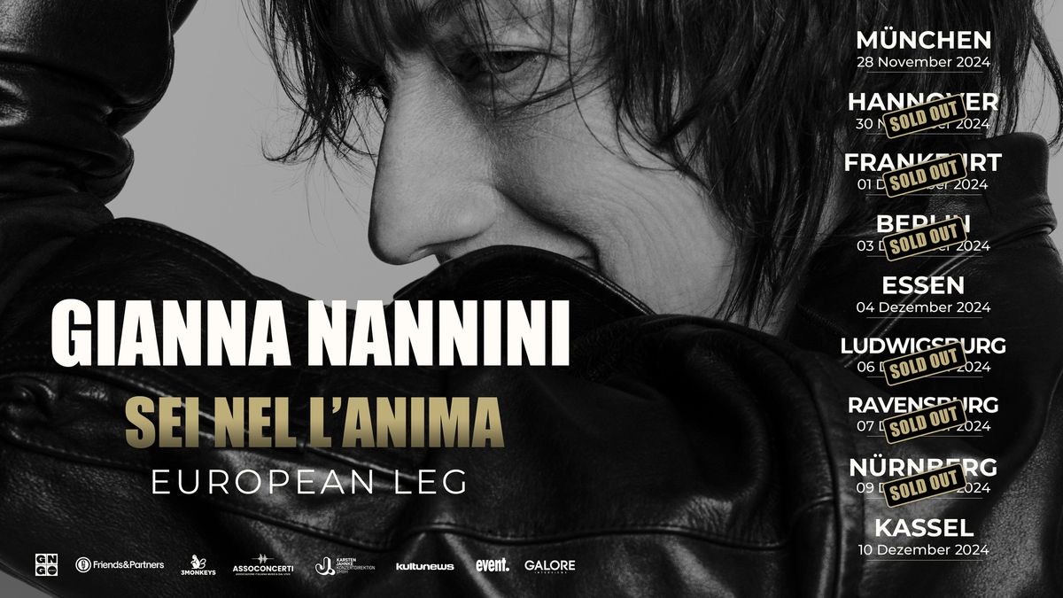 Gianna Nannini | \u203aSei nell'anima\u2039 European Leg | Hannover