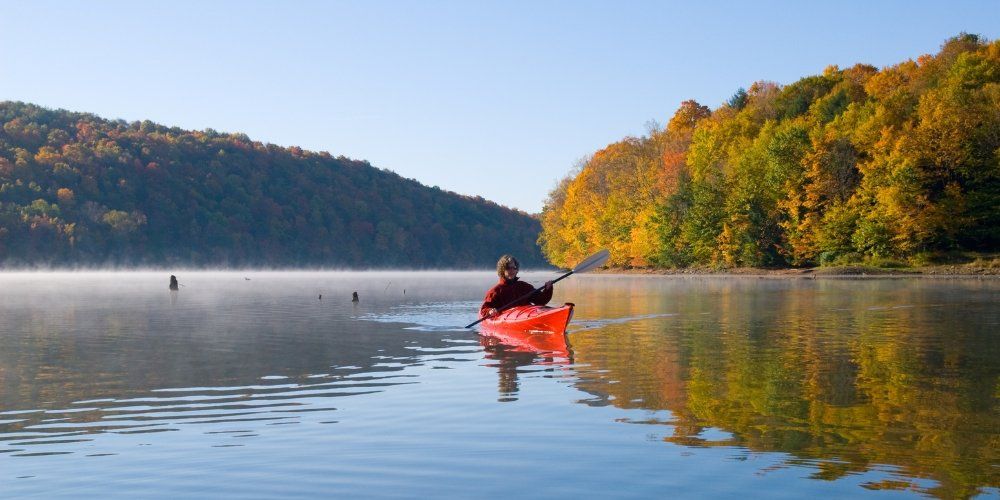 Fall Foliage Kayak at Beaver Lake + Brewery