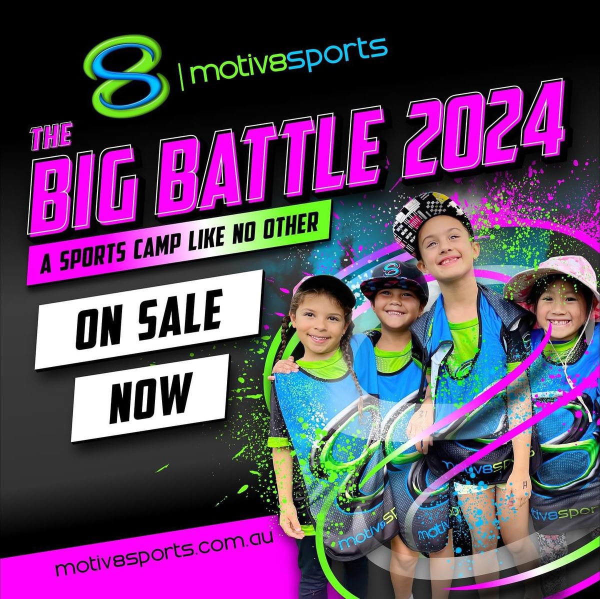 Motiv8sports School Holiday Camp -THE BIG BATTLE Camp 2