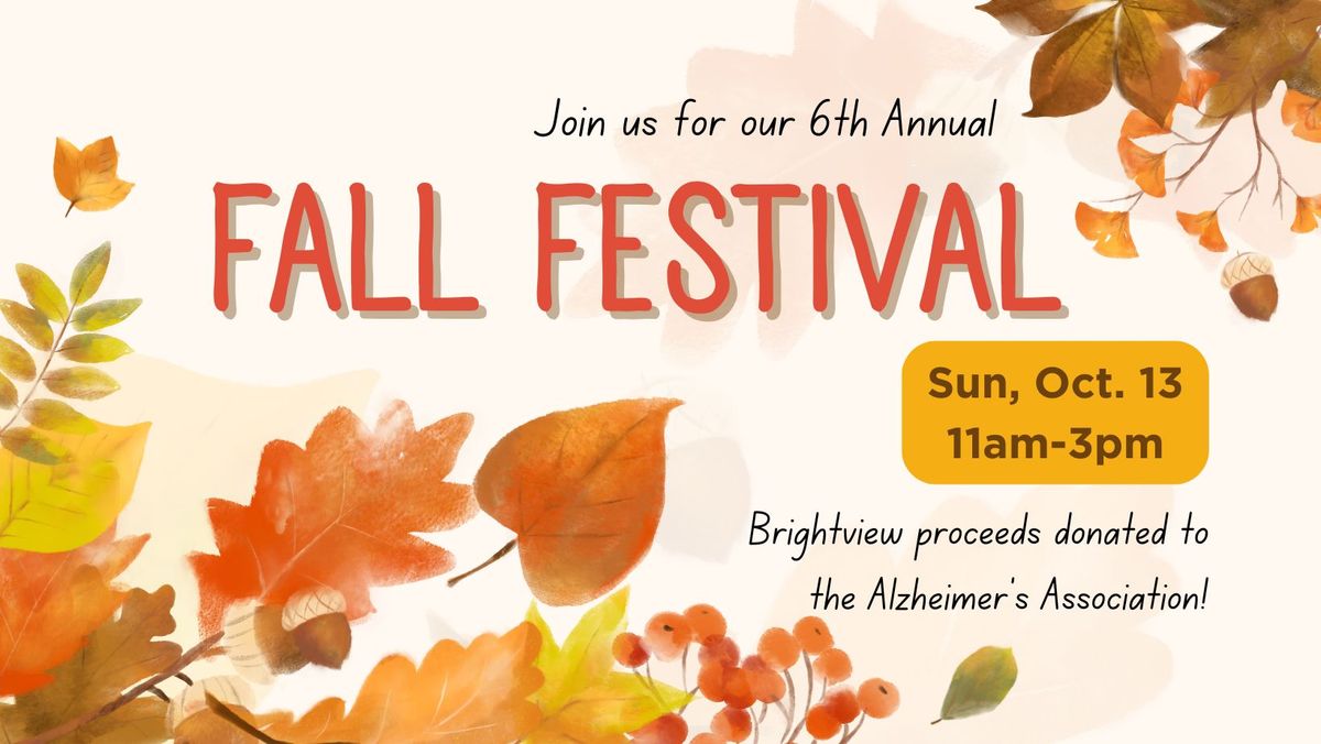 6th Annual Fall Festival