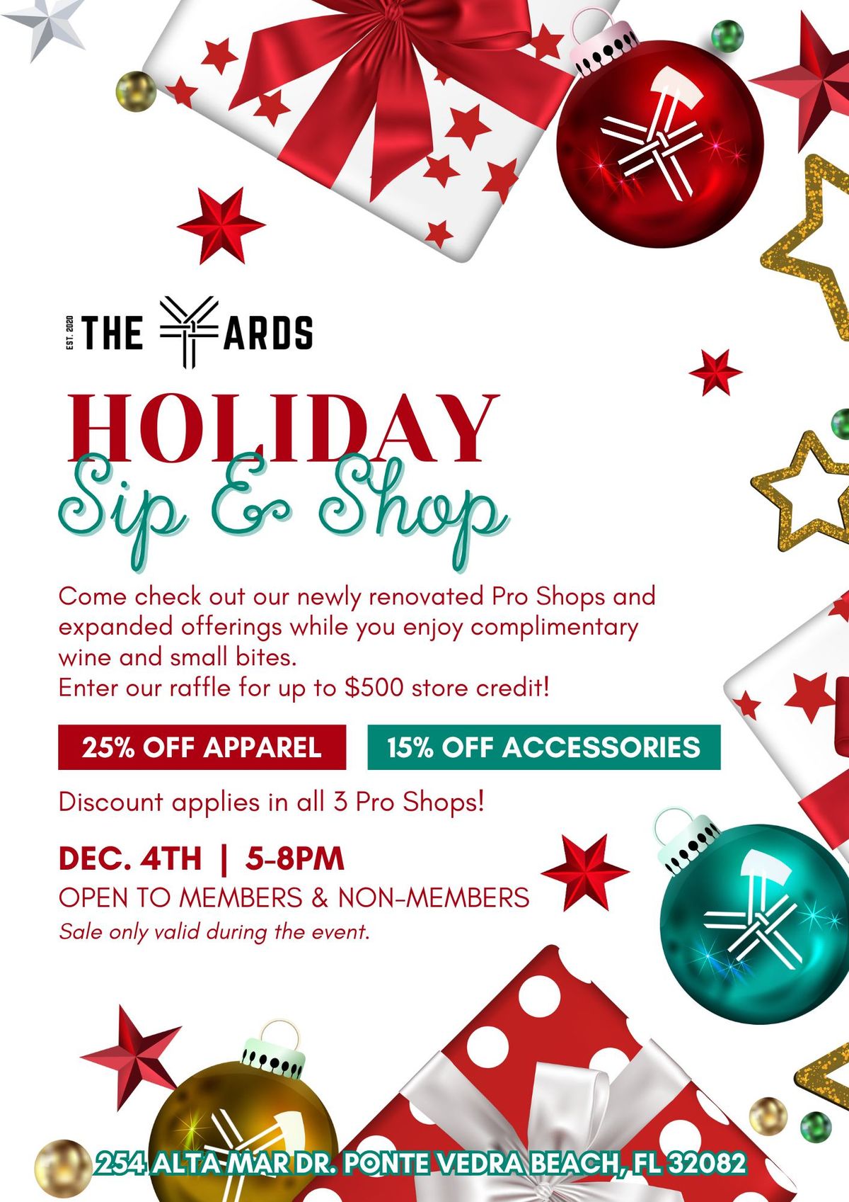 HOLIDAY SIP & SHOP at The Yards!