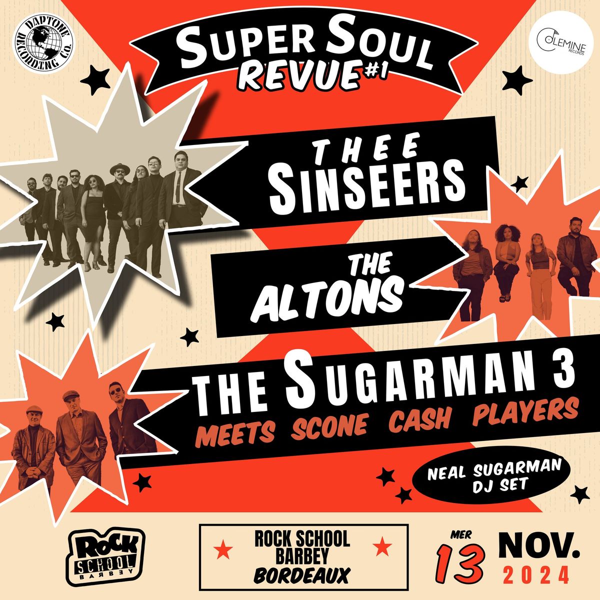 Super Soul Revue #1 : Thee Sinseers + The Altons \u00b7 Rock School Barbey