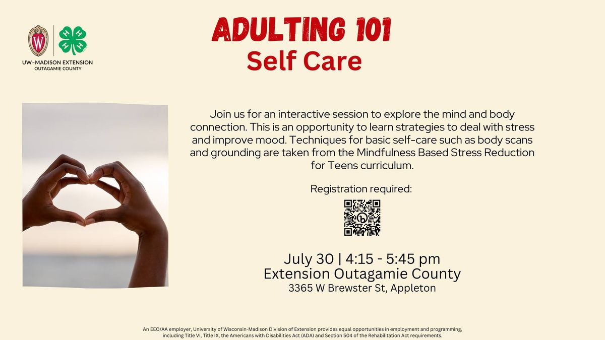 Adulting 101 - Self Care