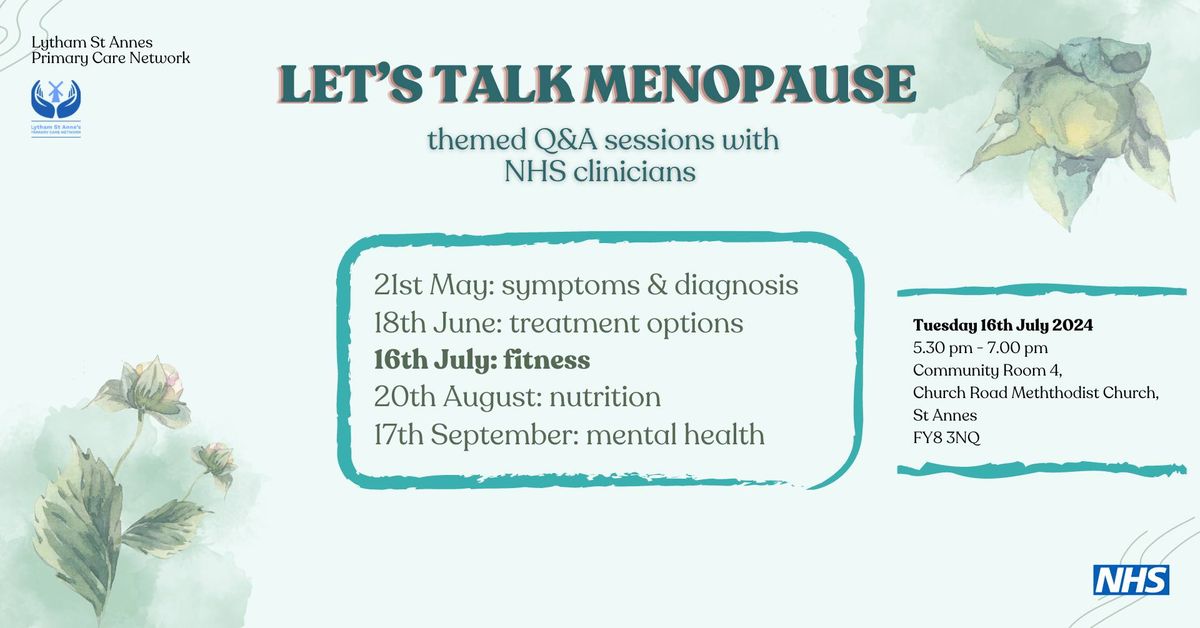 Let's Talk Menopause - physical activity and fitness