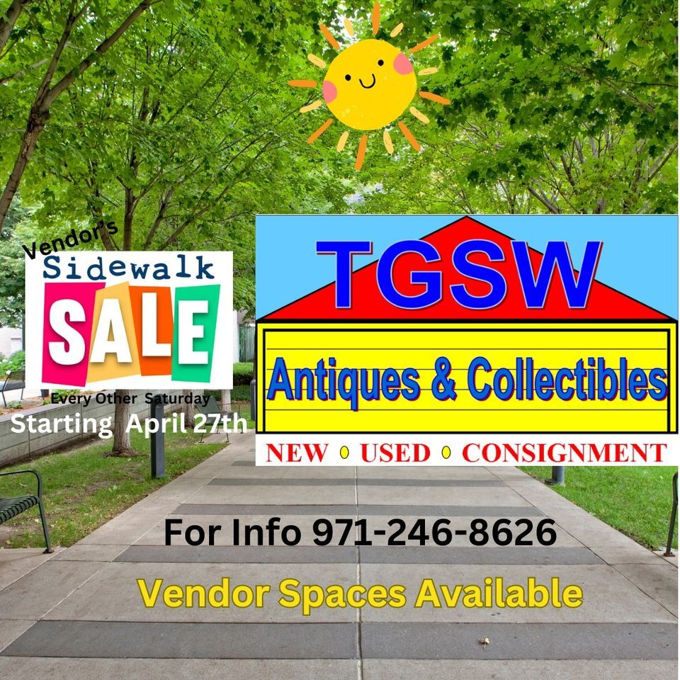 TGSW Antiques & Collectibles Bi-Weekly Summer Sidewalk Sale!